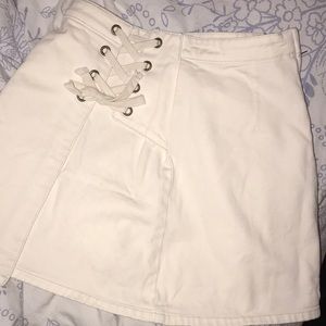 MinkPink Nature Walk Lace-up Skirt